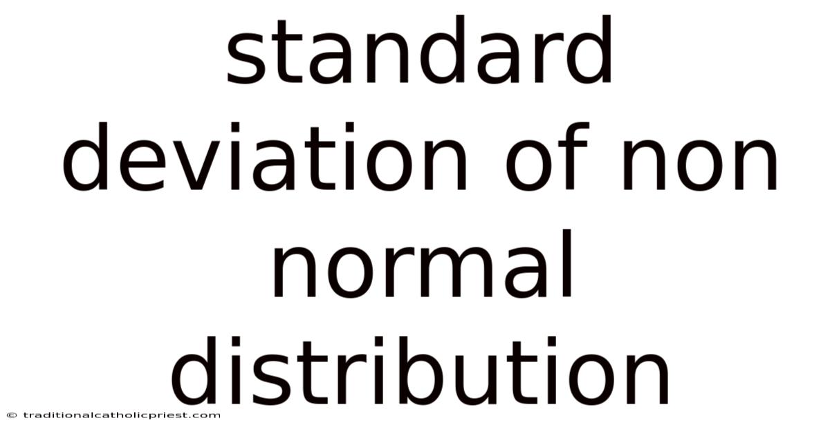 Standard Deviation Of Non Normal Distribution