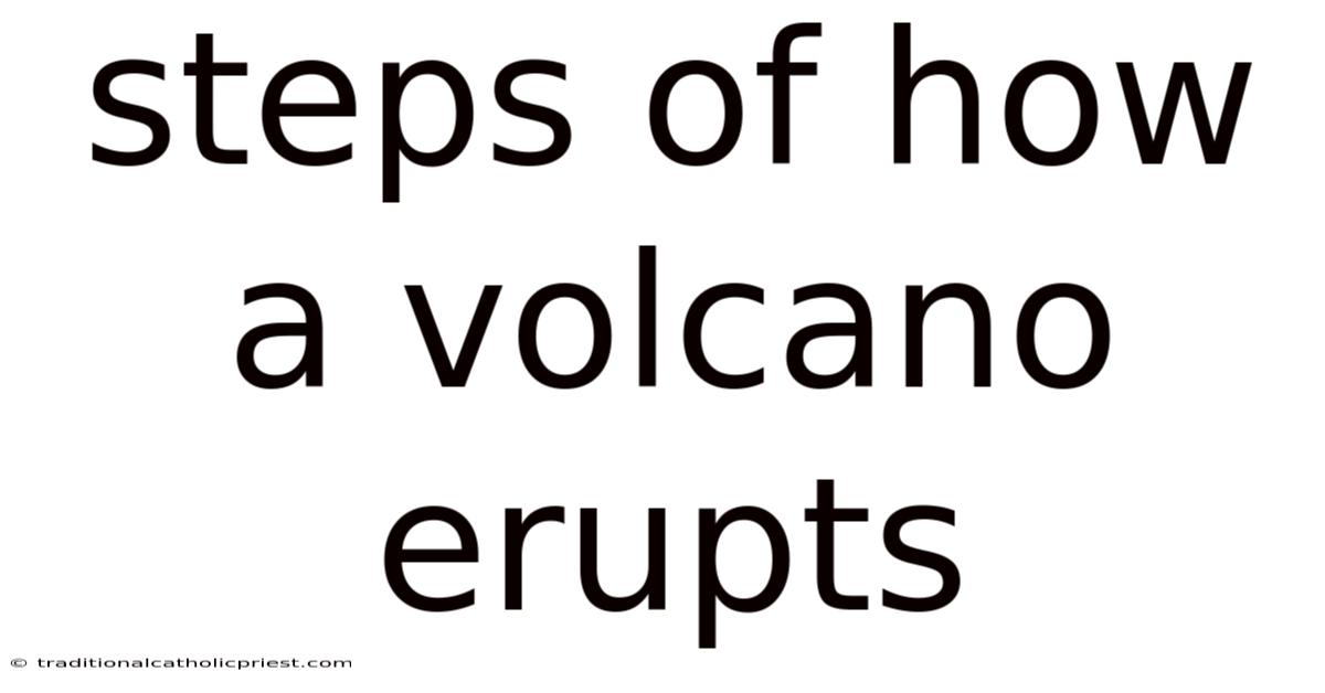 Steps Of How A Volcano Erupts
