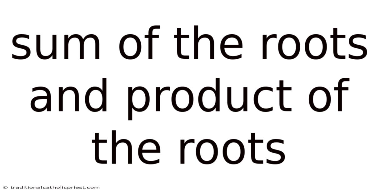 Sum Of The Roots And Product Of The Roots