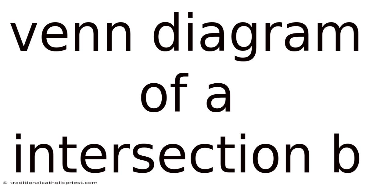 Venn Diagram Of A Intersection B