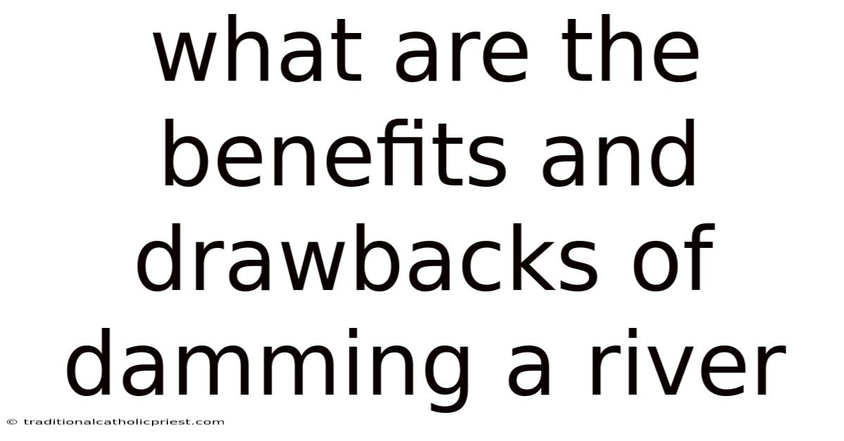 What Are The Benefits And Drawbacks Of Damming A River