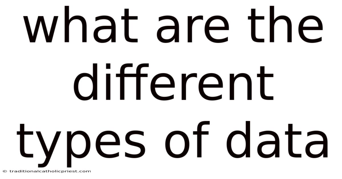 What Are The Different Types Of Data