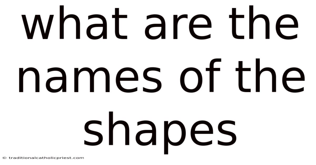 What Are The Names Of The Shapes