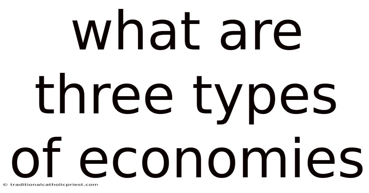 What Are Three Types Of Economies