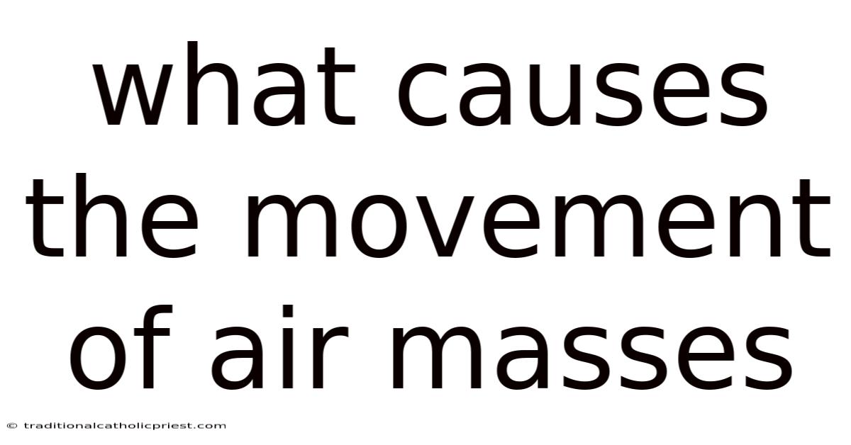 What Causes The Movement Of Air Masses