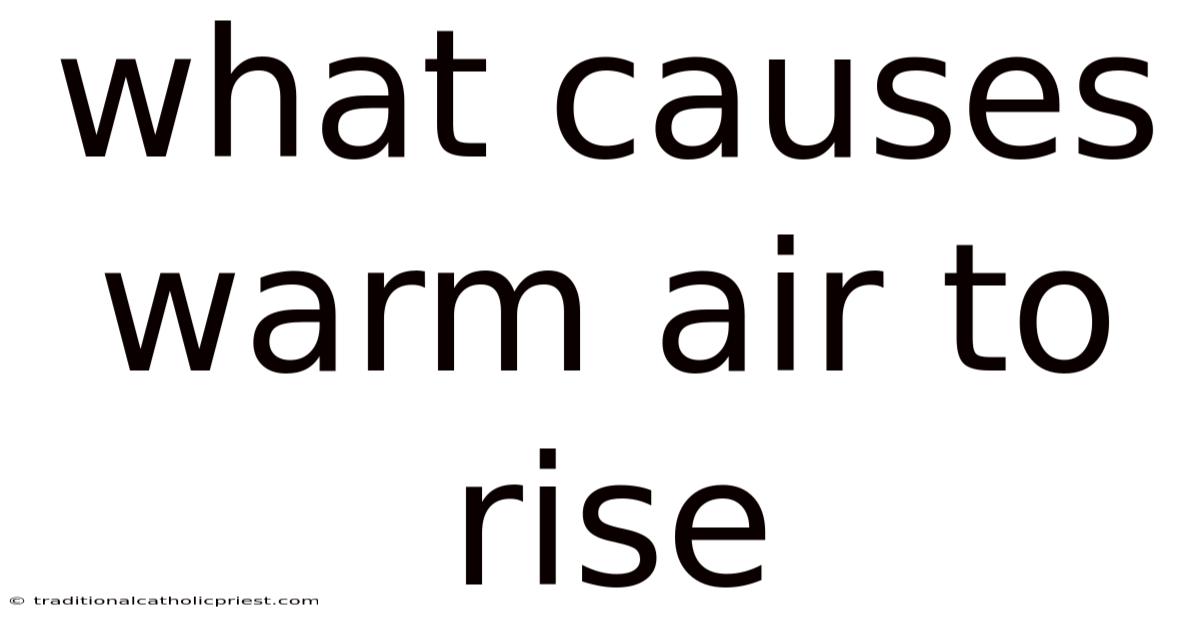What Causes Warm Air To Rise