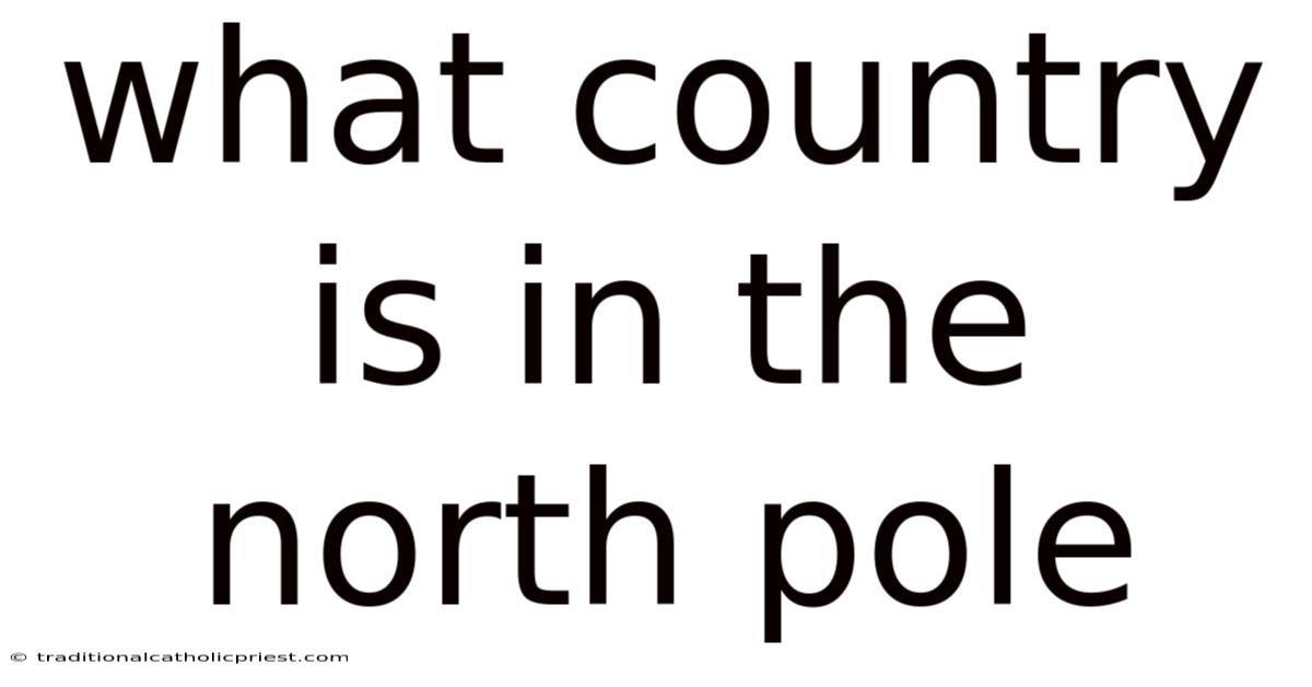 What Country Is In The North Pole