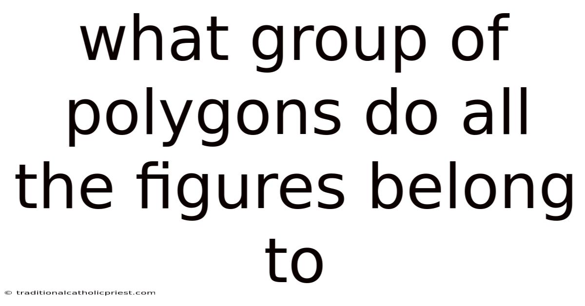 What Group Of Polygons Do All The Figures Belong To