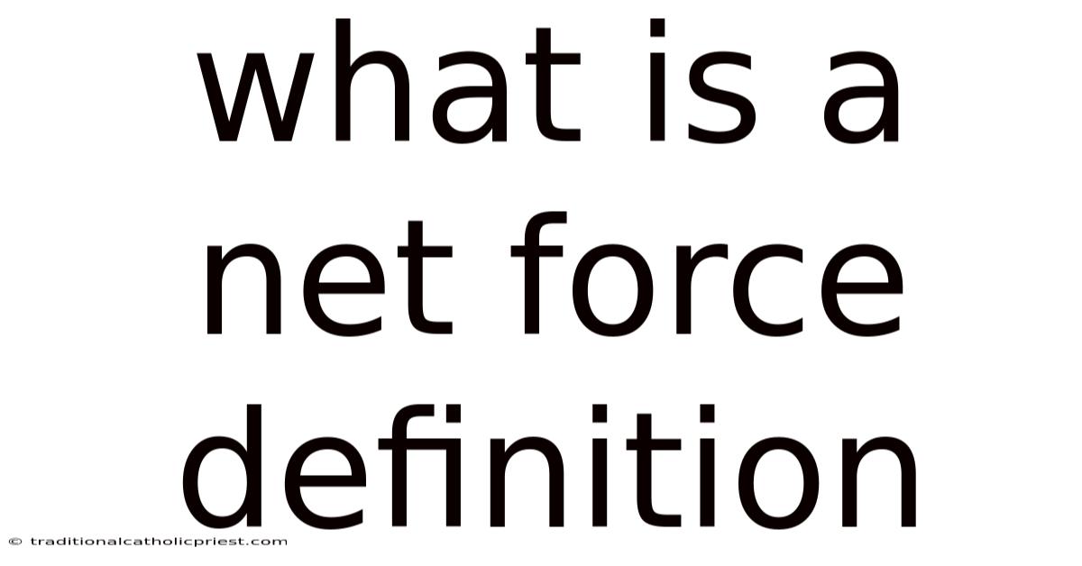 What Is A Net Force Definition