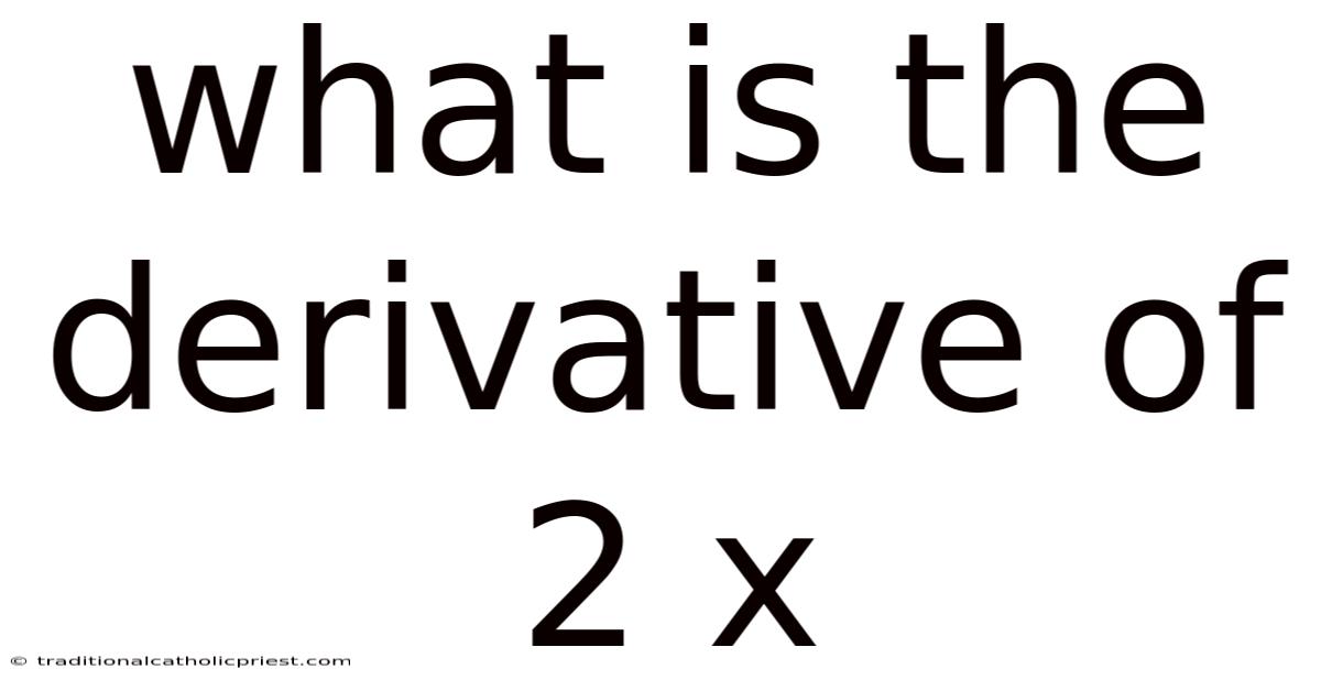 What Is The Derivative Of 2 X