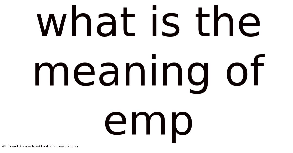 What Is The Meaning Of Emp