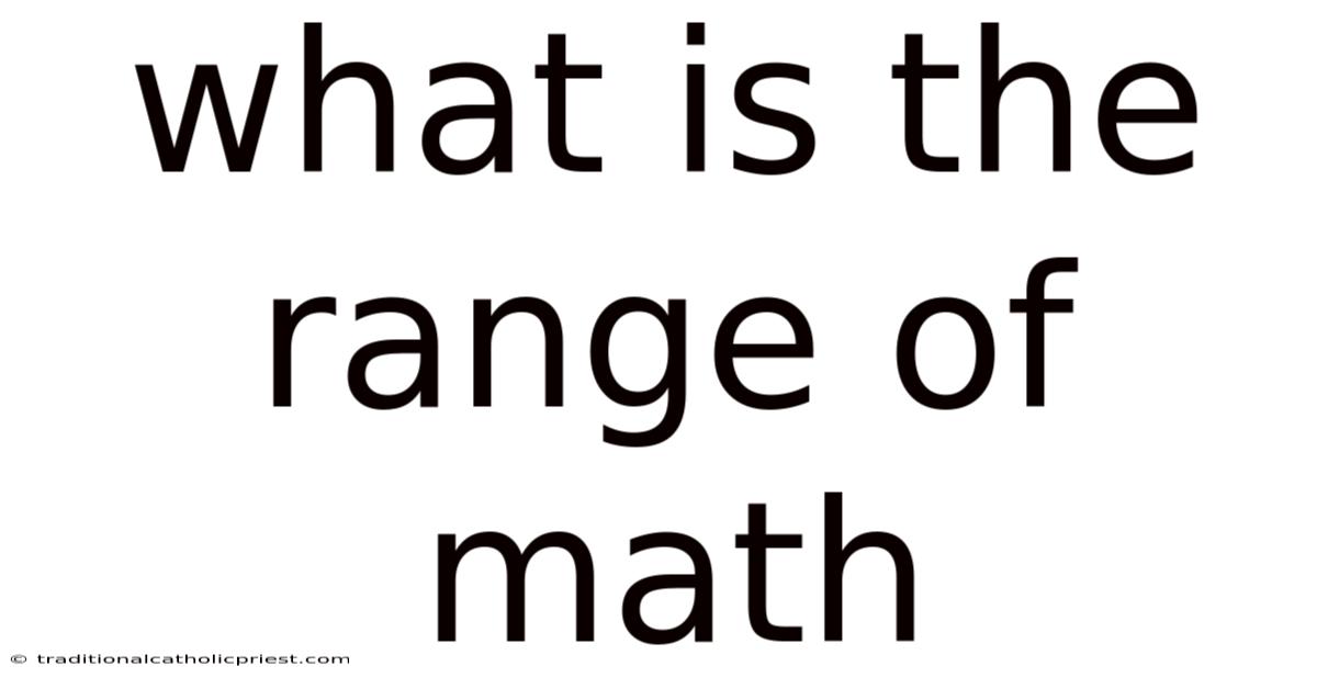 What Is The Range Of Math