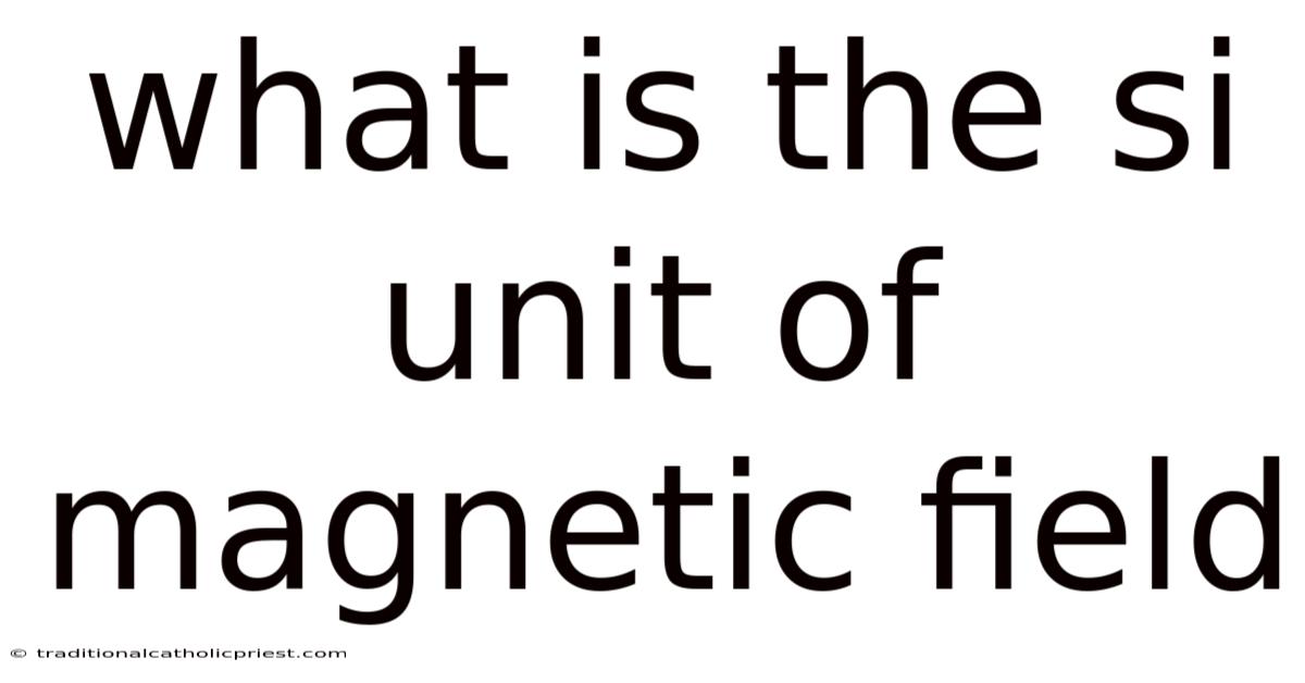 What Is The Si Unit Of Magnetic Field