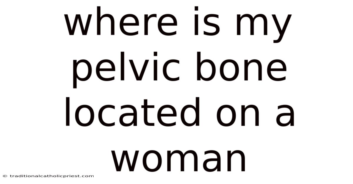 Where Is My Pelvic Bone Located On A Woman