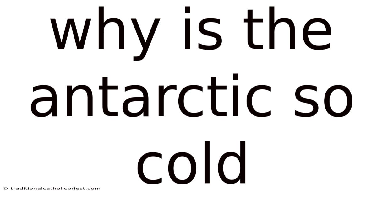 Why Is The Antarctic So Cold